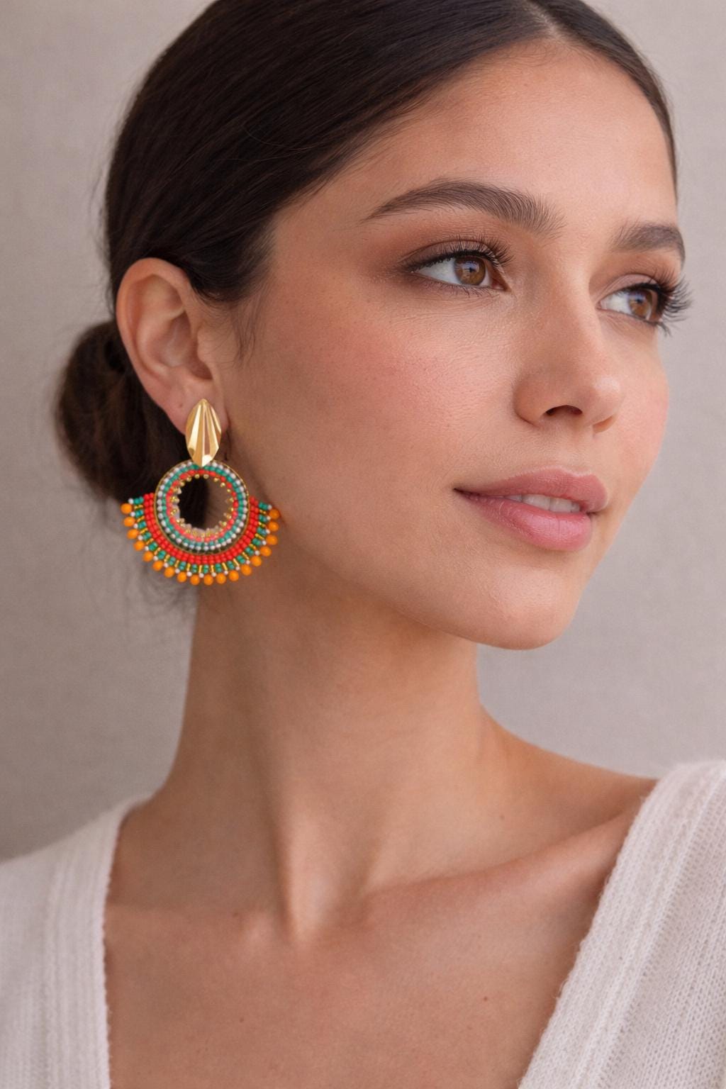 Colombian Handmade Earrings, Unique earrings, fashion earrings, gift for her, women earrings, unique gift for her.