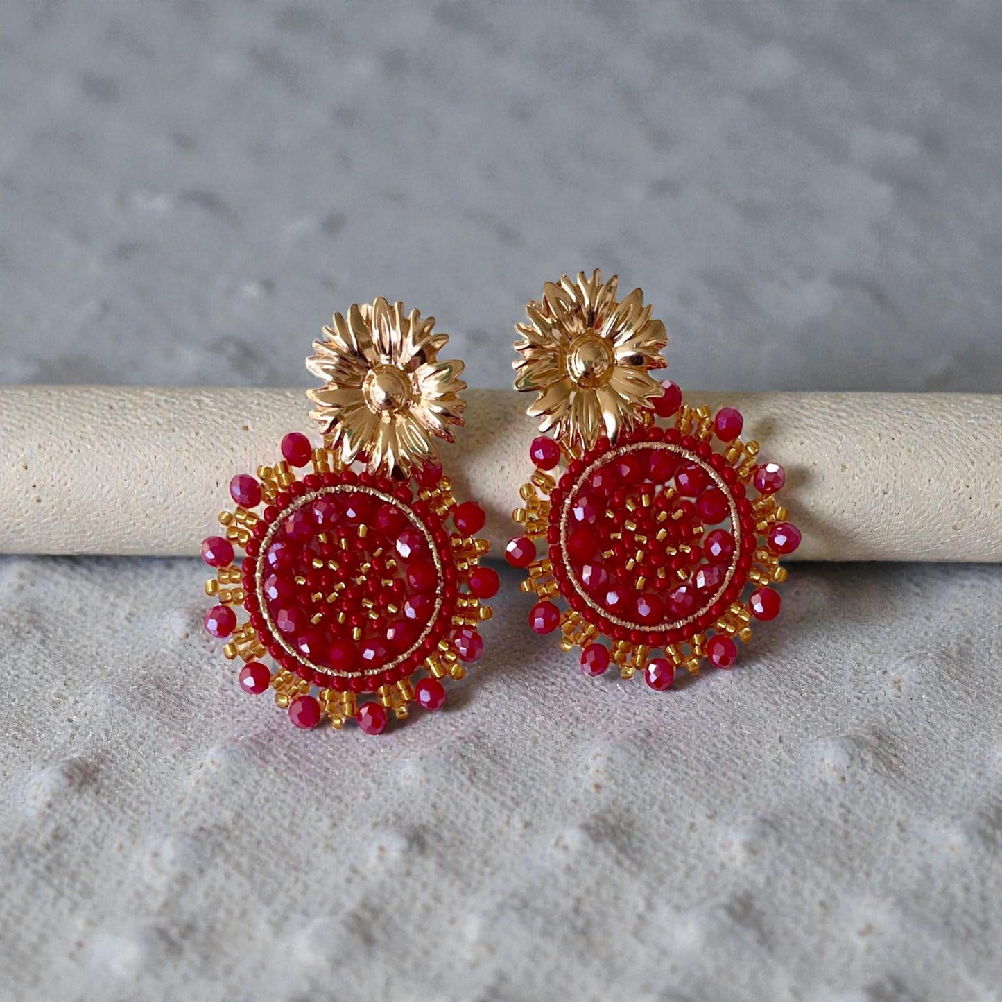 The Crimson Earrings