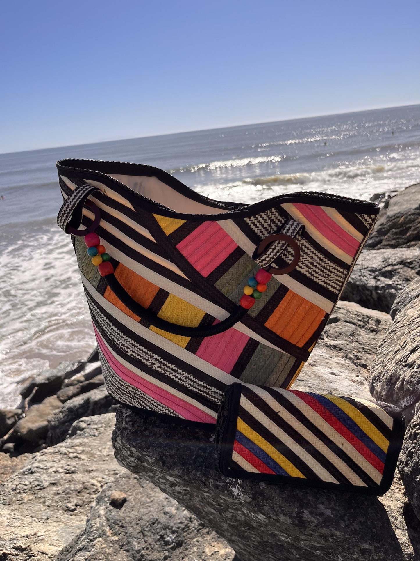 Handwoven Caña Fiber Tote Bag – Colombian Artisan Design