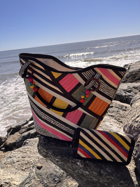 Handwoven Caña Fiber Tote Bag – Colombian Artisan Design