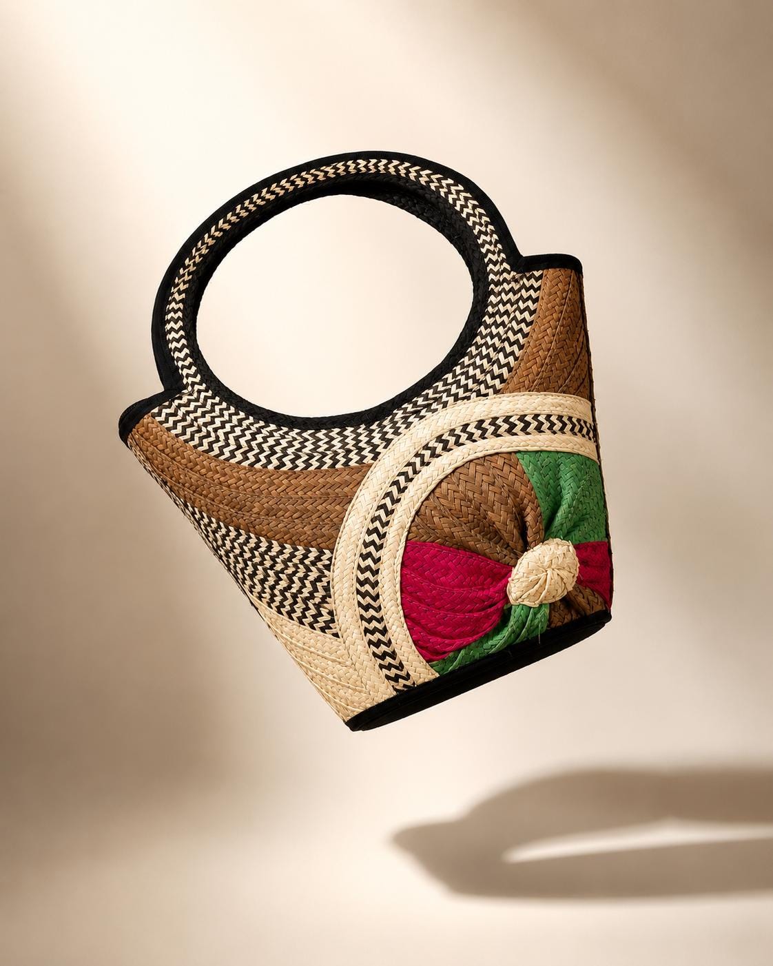 Handmade Woven Straw Bag | Artisan Summer Handbag | Chic Vacation Purse | Resort Style Tote | Boho Luxury Bag- Colombian Artisan Design
