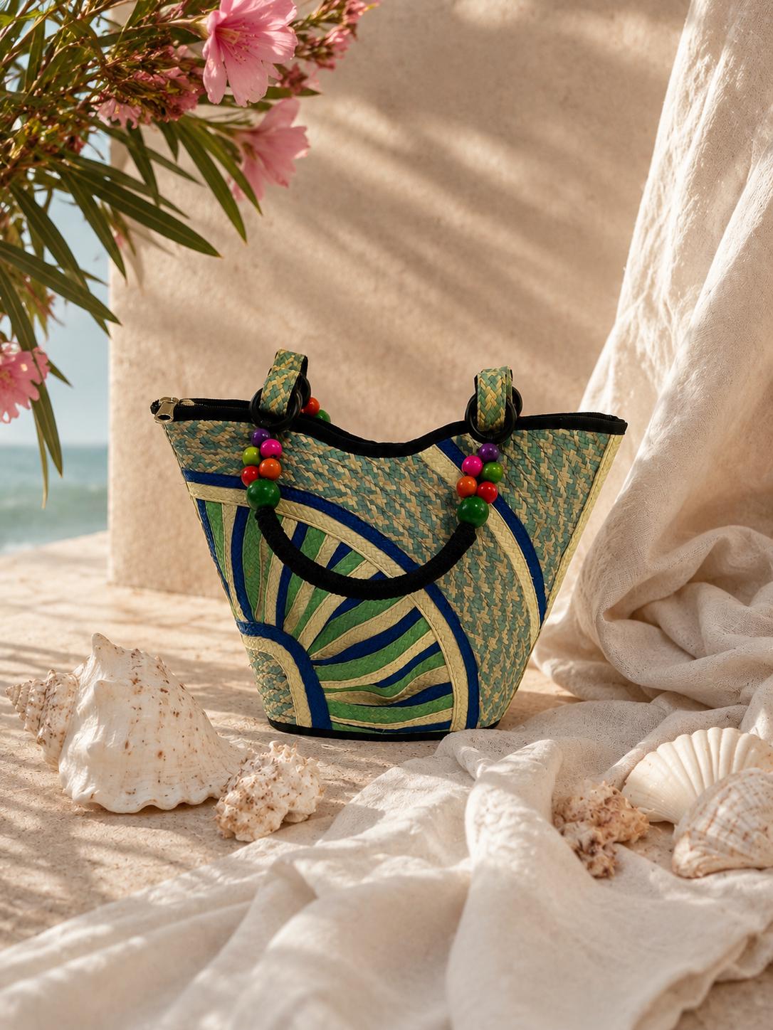 Handwoven Caña Fiber Tote Bag – Colombian Artisan Design