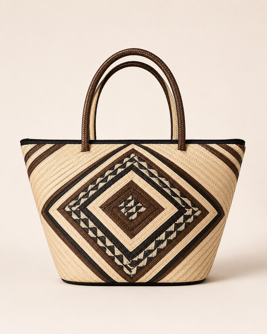 Handwoven Caña Fiber Tote Bag – Colombian Artisan Design