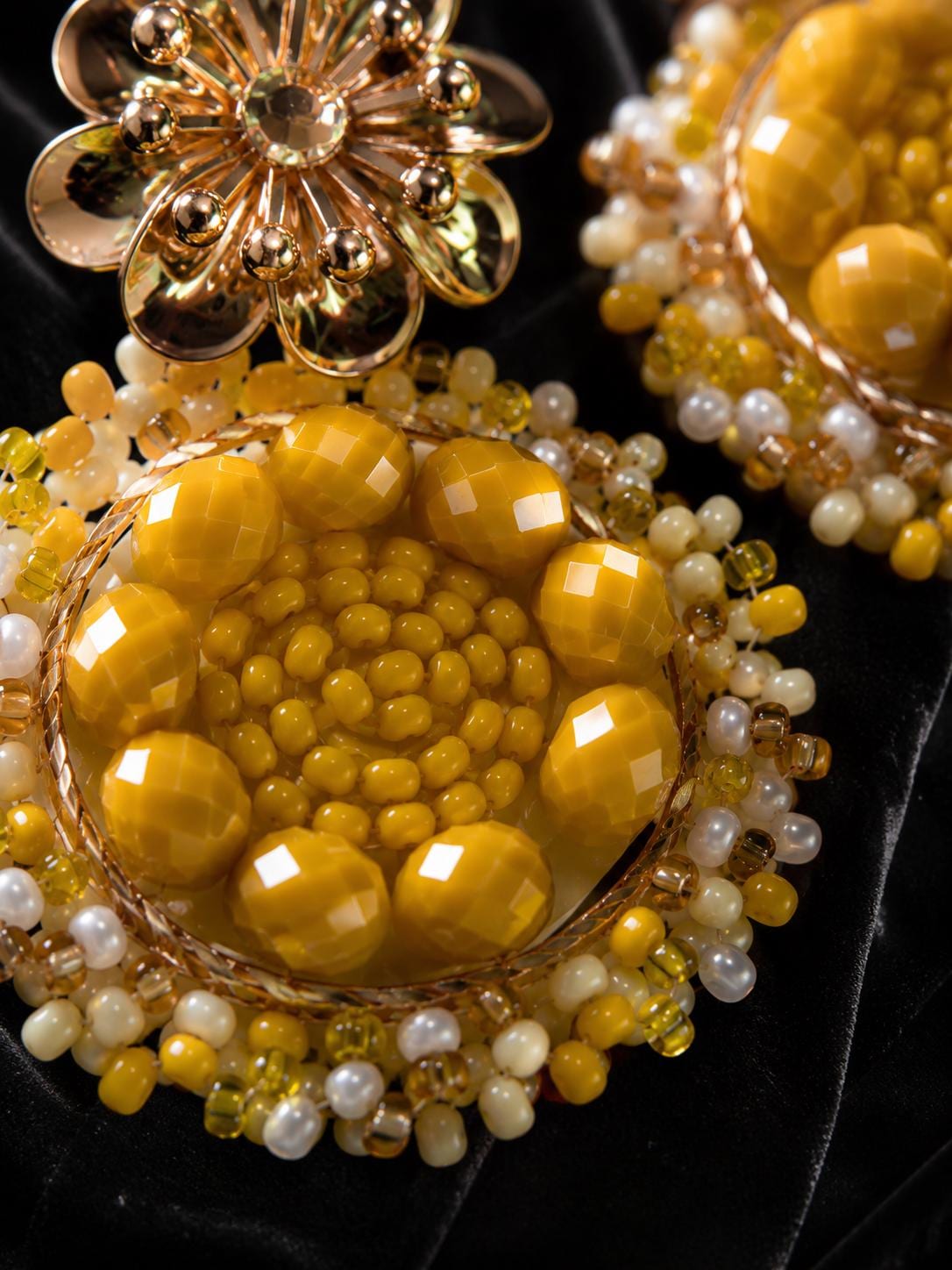 Handmade Colombian Beaded Hoop Earrings, Round Fashion Jewelry
